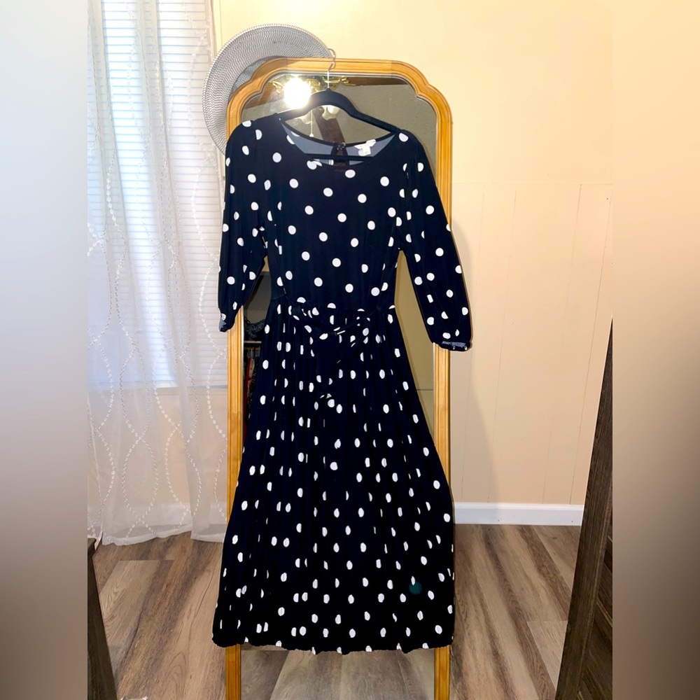 EST.1946 polka dot midi dress